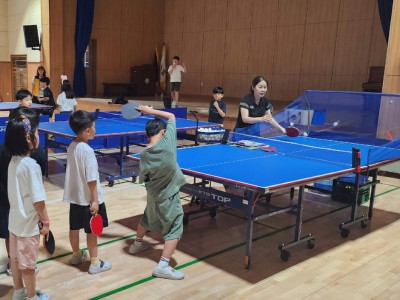 방과후 수업사진 탁구 2